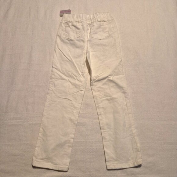 Carter's girls size 6 white pull on stretchy corduroy pants, NWT - Picture 3 of 7